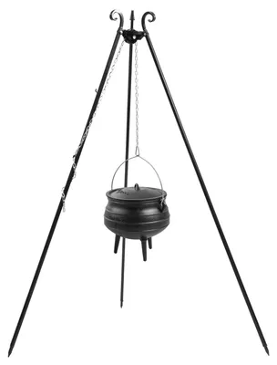 Produktbild von Dreibein 180 cm mit Afrikanischer Gusseisenkessel 13 l