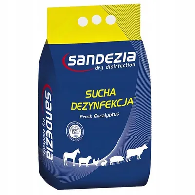 Zdjęcie produktu dla Preparat Do Suchej Dezynfekcji Budynków Proszek Dezynfekujący Sandezia Sucha dezynfekcja 1kg