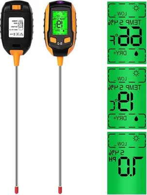 Produktbild von Famanu Bodenmessgerät - präziser Bodentester - pH, Feuchtigkeit, Licht, Temperatur