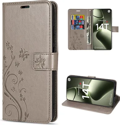 Collage of a phone case and a phone inside a phone case.