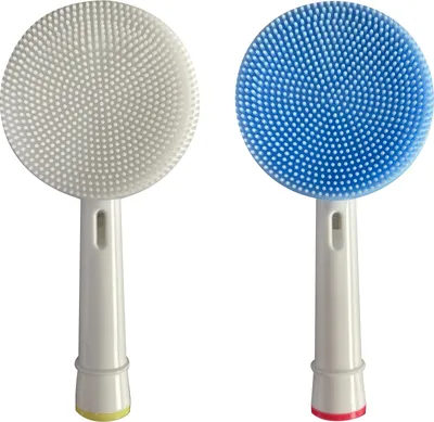 Obrázok produktu pre KOMA CBR01 - Čistiace pleťové kefky vhodné k elektrickým zubným kefkám Braun Oral-B, 2ks