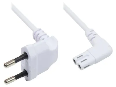Obrázok produktu pre Alcasa 1550-ZW010W, 1 m, CEE7/16, C7 zviazané, 250 V, 2.5 A