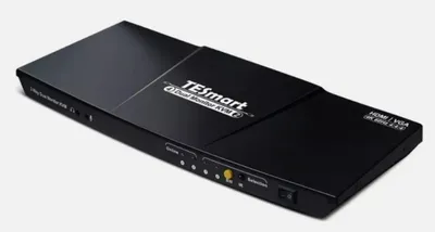Produktbild von TESmart Dual Monitor 2x2 HDMI+DisplayPort KVM Switch 4K@60Hz 4:4:4 Ultra HD 2 PC 2 Monitor Switch mit zusätzlichem USB 2.0 Port&L/R Audioausgang einschließlich 2 Stück 1,5 m KVM-Kabel-Mattschwarz