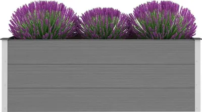 Obrázok produktu pre vidaXL Záhradný zvýšený záhon WPC 150 x 50 x 54 cm sivý