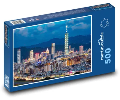 Obrázok produktu pre Puzzle 500 Mrakodrapy v Tchaj-peji - martinpuzzle