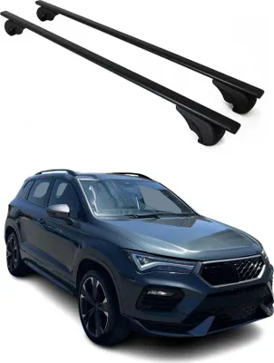Produktbild von Dachträger Grundtäger für Cupra Ateca 2018-2025 75kg Metall Schwarz 2 tlg