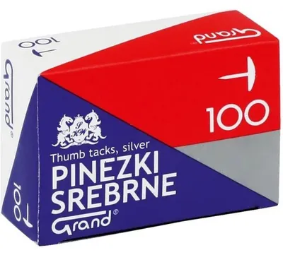 Produktbild von Pinezki srebrne (100szt*10) GRAND