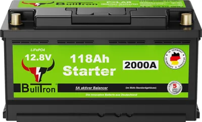 Produktbild von Bulltron Lithium Starterbatterie 118 Ah L5 – LiFePO4 12V, ultraleicht & leistungsstark