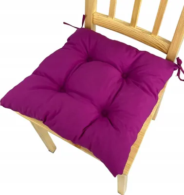Produktbild von Stuhlkissen, Trapezförmiges Stuhlkissen, Sitzkissen, Fuchsie, 40x35x40x8 cm, Kissen für Heimstühle und Gartenmöbel, Gartenkissen,