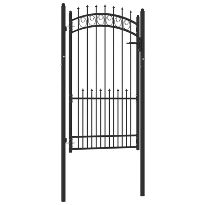 Immagine prodotto di Cancello per recinzione EMMEN con punte 104x134,5 cm Nero