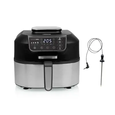 Produktbild von Princess 01.182092.01.001 Airfryer Grill, Heißluftfritteuse, 5,6 l, 265 °C, 8 Person(en), Einzelbild, Schwarz, Silber