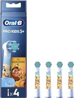 Produktbild von Oral-b Der König Der Löwen Pro Kinderkopf 4 Einheiten Blau One Size / EU Plug 220V Blau One Size