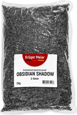 Zdjęcie produktu dla Kruger Meier Obsidian Shadow 2–5 mm – Żwirek akwarystyczny 2 kg