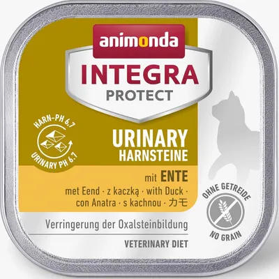 Produktbild von Katzenfutter nass animonda Integra Protect Urinary Oxalstein Ente 100 g