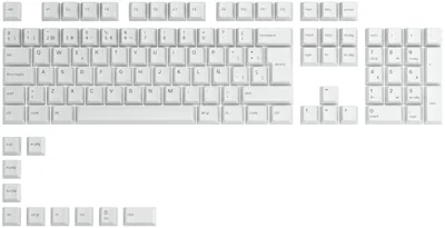 Produktbild von Glorious Gaming GPBT, Tastaturkappe, Polybutylene terephthalate (PBT), Weiß
