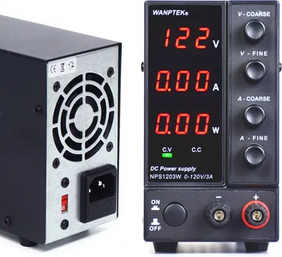 Produktbild von Zasilacz laboratoryjny Regulowany zasilacz DC Zasilacz laboratoryjny 0-120V 0-3A Amperomierz z wyświetlaczem LED Tr