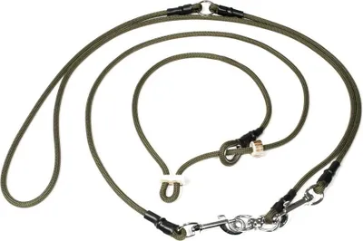 Produktbild von Mystique Hunting Profi Umhängeleine 6mm mit Zugbegrenzung L 325cm khaki