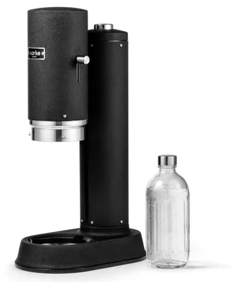 Productafbeelding van AARKE Carbonator Pro, roestvrij staal, zwart, compatibel met alle gangbare CO2-cilinders van 60 liter/400-425 gram, bijvoorbeeld van SodaStream (met uitzondering van Sodastream...), afmetingen: 170 mm, 290 mm, 510 mm