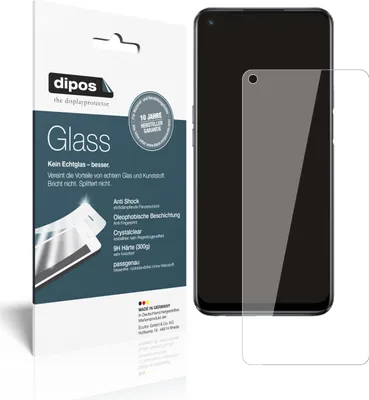 Produktbild von 2x Schutzfolie für Oppo A93s 5G - Anti-Shock 9H Folie dipos Glass Kunststoffglas