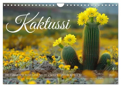 Produktbild von Kaktussi (Wandkalender 2027 DIN A4 quer), CALVENDO Monatskalender