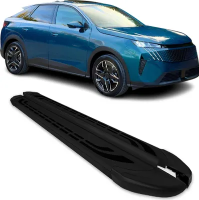 Image de 2024-2025 Peugeot 3008 III Marchepieds Latéraux pédale Noir Aluminium 2Pcs