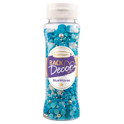 Produktbild von BackDecor Premium Streuselmix Blue Waves, 110 g