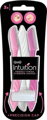 Produktbild von Wilkinson Intuition – Nachfüllklingen – Augenbrauenformer – Präzision – 3 Klingen - 1 Stück