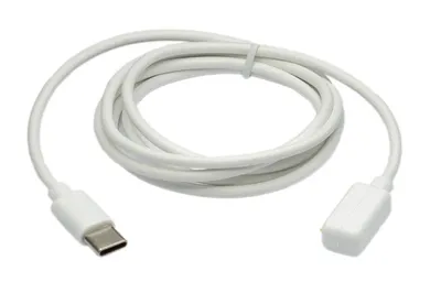 Produktbild von SYSTEM-S USB 3.1 Kabel 100 cm Ladekabel für Galaxy Fit3 Smartwatch Adapter in Weiß