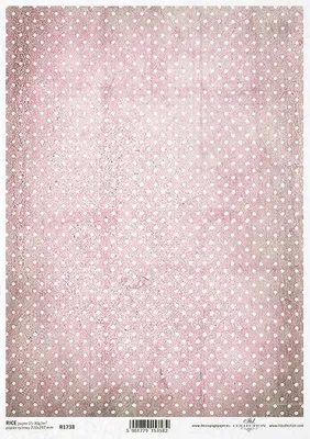 Obrázok produktu pre Ryžový papier na dekupáž v bodkách ITD-R1738 - A4