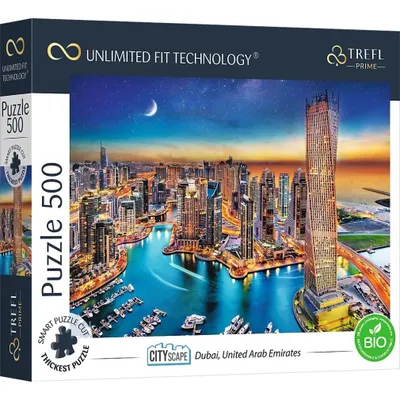 Zdjęcie produktu dla Puzzle TREFL UFT Cityscape: Dubaj, Zjednoczone Emiraty Arabskie 500 elementów