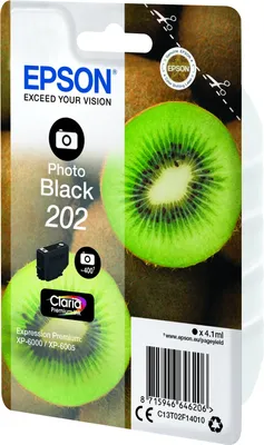 Image de EPSON Encre C13T02F14010 202 Noir photo Kiwi