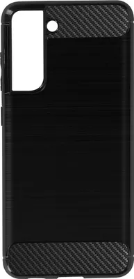Produktbild von Avizar, Hülle mit Aluminium und Carbon-Design für Samsung Galaxy S21 FE, Schwarz