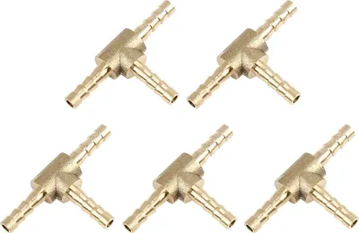 Produktbild von 5Stk.T-Schlauchverbinder Messing Schlauchverbinder 3 Wege T Verbindungsstück 4mm