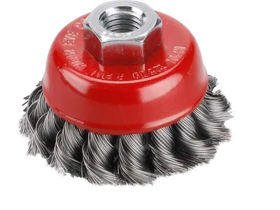 Produktbild von Rotationsbürste Extol Craft (17007), Topfgeflecht, Ø65 mm, gewellter Draht S 0,5 mm, M14 x 2 mm