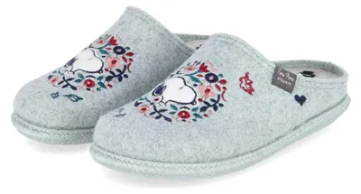 Imagen del producto de Zapatillas de felpa para mujer Toni Pons, diseño Snoopy, color azul, talla 42