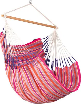 Produktbild von La Siesta Hängesessel Kingsize HABANA flamingo pink lounger aus Baumwolle