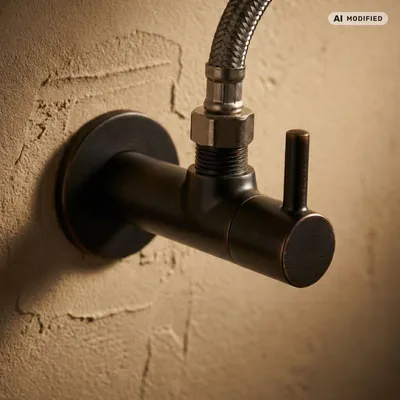 Zdjęcie produktu dla Eckventil PaulGurkes 1/2" na 3/8" Mosiądz Retro Czarny Miedź 1 sztuka