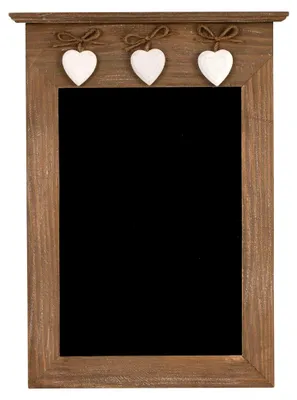 Produktbild von Memotafel aus Holz mit Herz, 26 cm x 39 cm