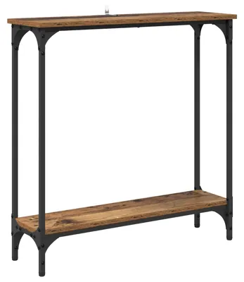 Obrázok produktu pre vidaXL Konzolový stolík s policou z regenerovaného dreva 75 x 22,5 x 75 cm materiál na báze dreva