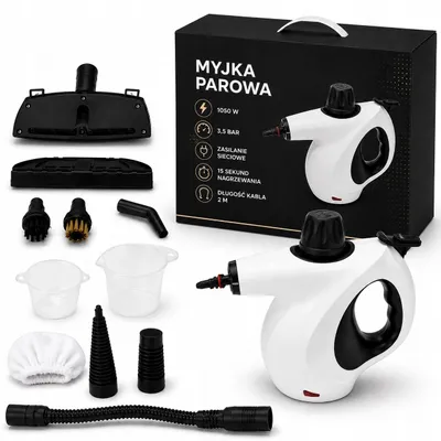 Zdjęcie produktu dla Przenośny odkurzacz parowy o mocy 1050 W - Kompaktowy odkurzacz parowy do kuchni i łazienki - Żółty/Czarny