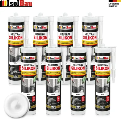 Neutralsilikon Naturstein Silikon Granit Marmor Sanitär Inn/Auß 1 - 48 x 300ml