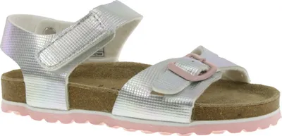 Produktbild von Supersoft Mädchen Bio Sandale Riemchensandale Klett Lederfussbett Kork metalllische Töne Silber Gr.27-36 EUR 33