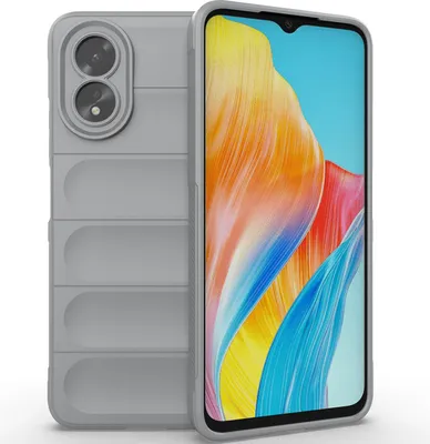 Produktbild von Handyhülle für Oppo A38 / A18 Weich TPU Silikon Stossfest Anti-rutsch Hülle Grau