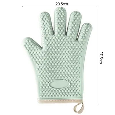 Produktbild von 1 Stück Backhandschuh, ultradick, hitzebeständig, wiederverwendbar, rutschfeste Textur, leicht zu reinigen, verbrühungshemmend, Silikon, hochtemperaturbeständig, Ofen-Backhandschuh, Küchenbedarf