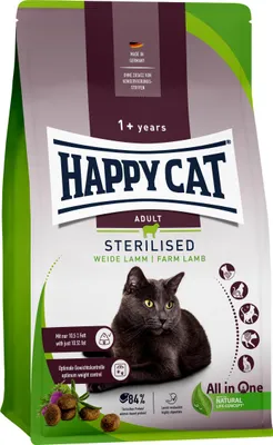 Image de Happy Cat Croquettes pour chats stérilisés adultes – Agneau des alpages – 10 kg