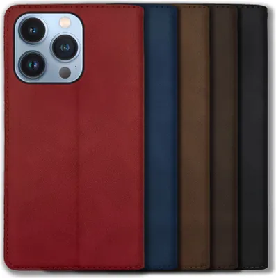 Produktbild von Bookstyle 'Premium' Schutzhülle Klapphülle Schutztasche Etui Cover für Apple iPhone 13 Pro - Schwarz