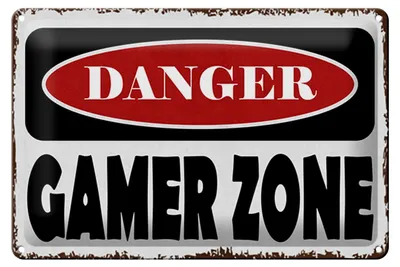 Produktbild von Blechschild Spruch 30x20cm danger Gamer Zone