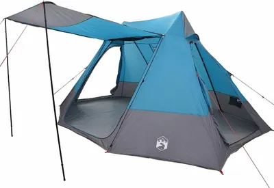Zdjęcie produktu dla vidaXL Namiot kempingowy niebieski 482 x 360 x 227 cm poliester