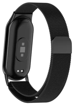 Produktbild von By Qubix Milanaise-Armband - Schwarz - passend für Xiaomi Smart Band 8 / 9 / 10