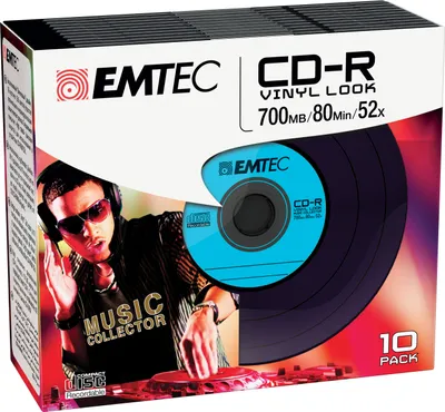 Obrázok produktu pre Emtec CD-R Vinyl Look 700 MB 10 ks